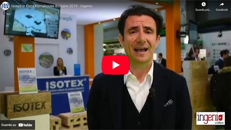 video Intervista Responsabile Commerciale nord Italia Isotex – fiera Klimahouse Bolzano 2019