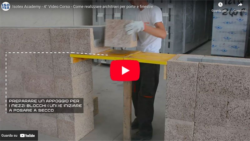 video come realizzare architravi per porte e finestre