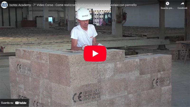 video isolamento cordolo solaio con pannello