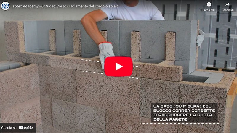 video isolamento del cordolo solaio